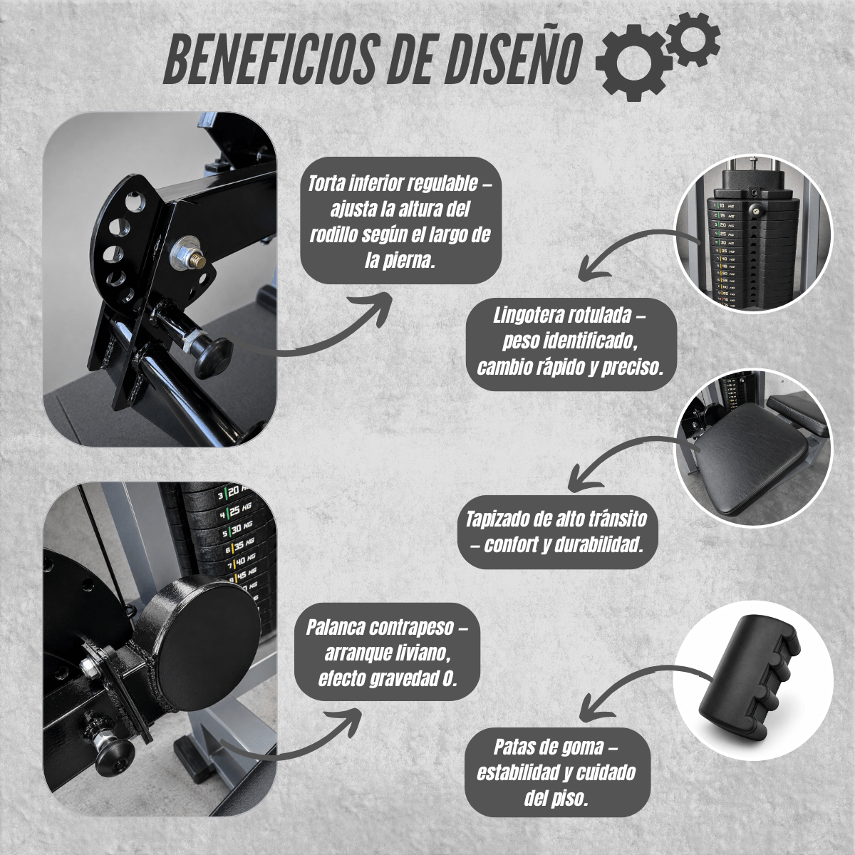 Camilla de Femoral a Lingotes 75 kg